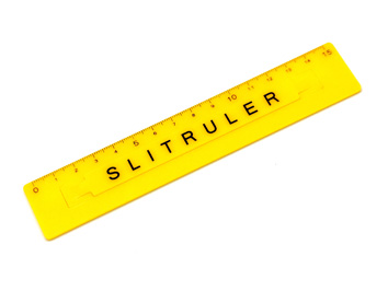 スリットルーラーP１５cm  品番：110200049 ロゴ クロムイエロー,固定も移動も自在にできる定規,ずれない定規,滑らない定規・non-slip ruler